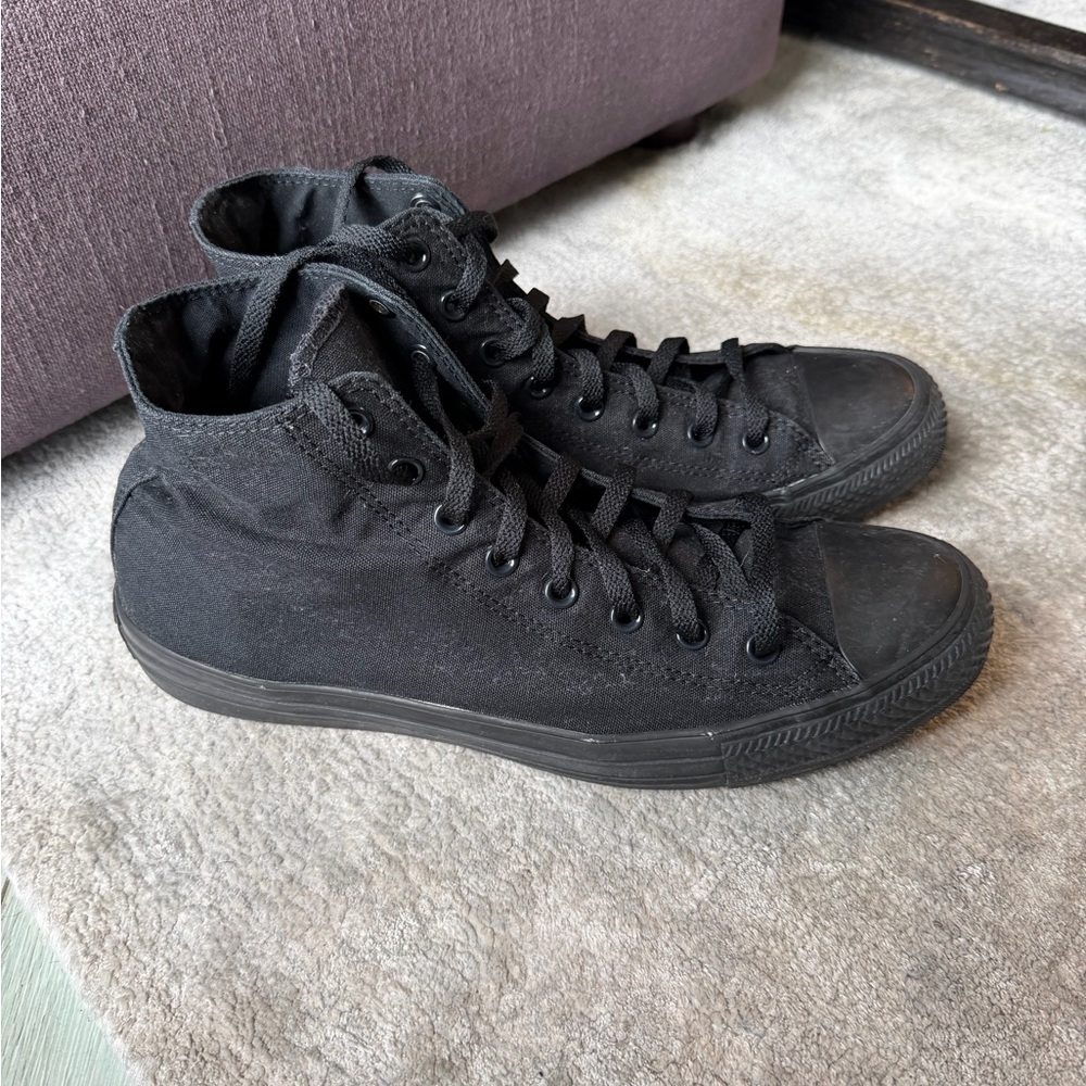 Converse All Black High-Top Sneakers